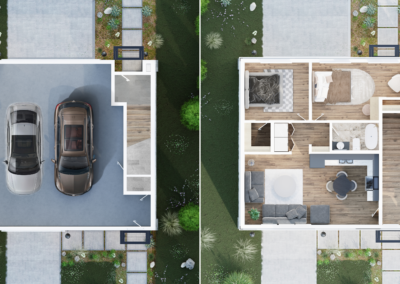 Above Garage ADU Floor Plan